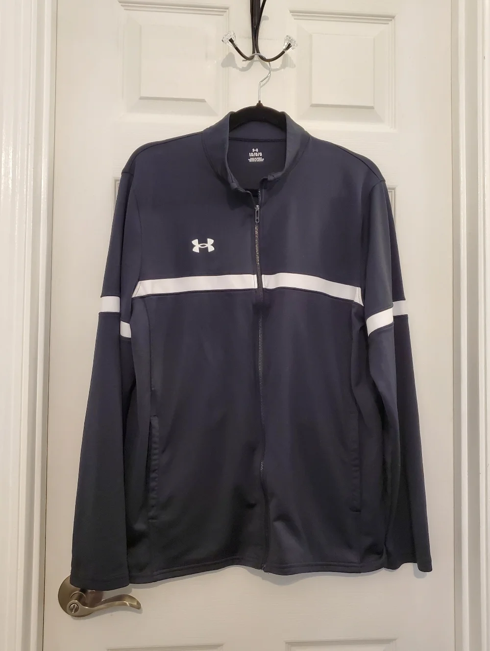 Under Armour Black and White Women's Full-Zip Training Jacket L